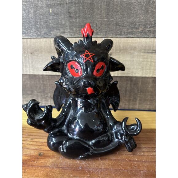 Killstar Kreeptures Dark Lord Baphomet Ceramic Bank - Picture 1 of 7